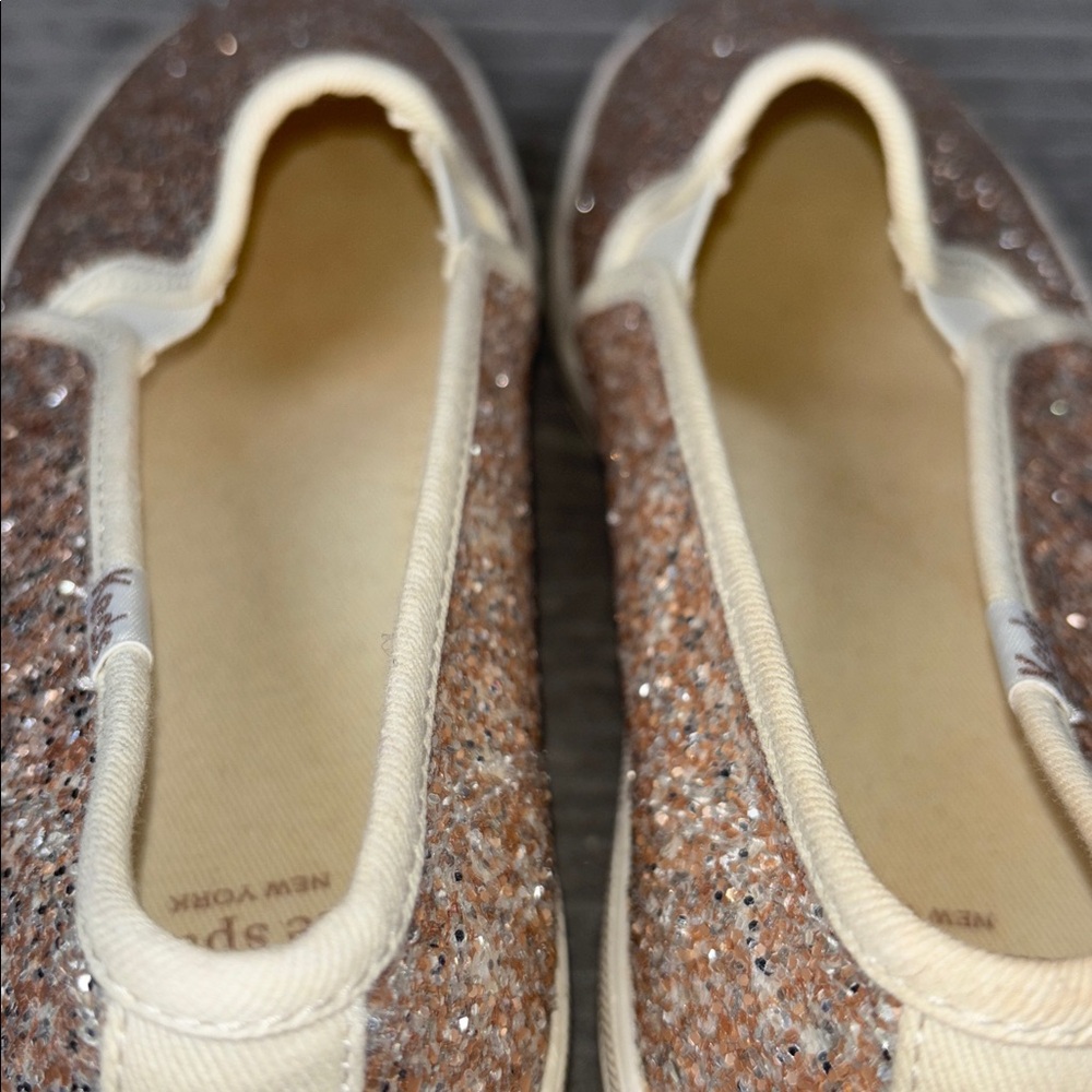 Keds x Kate Spade Double Decker Glitter Women's Slip-On Sneakers Sz. 7.5 - Picture 7 of 11